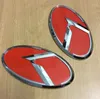 2 Stück 3D-Aufkleber, rotes K-Logo, Emblem, passend für KIA New Forte YD K3 2014–2015/Auto-Embleme