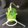 Cachimba de pato Venta al por mayor Bongs de vidrio Quemador de aceite Tubos de agua de vidrio Plataformas petroleras Fumar