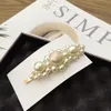 Fashion C Pearl Hair Clips Classic Hairpins Liu Hai Clamp Fashionable Duck Mouth Side Clip för Dam Favorit Huvudbonader Fashionable Smycken VIP Presenter