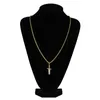 Hip Hop Iced Out Savage 21 Collana con pendente a coltello in oro placcato argento da uomo regalo di gioielli Hip Hop