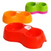 Pet Feeder Plastic Dual Port Automatic Feeder Water Drinken Voeding Basin Bowls for Cats Pet Dogs