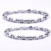 Magnetische strengen armband zeshoekige kolomtherapie voor vrouwen roestvrij stalen armbanden Link elegante sieraden cadeau