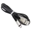 1m 3FT Micro V8 USB-kabel Zinc Alloy Laddning Datatsladd för telefon Samsung Huawei Xiaomi