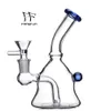 14mm Female Glass Water Pipe Hookahs Heady Bong Smoking Bubbler With Bowl Oil Rigs Dry Herb Tobacco Tool