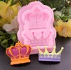 Novo jantar Royal Crown Silicone Fandont Mold Silica Gel Molds Crowns Moldes de chocolate Ferramentas de decoração de bolo de casamento de molde de doces4661550