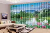 Wholesale 3d Curtain Window Beautiful Lakes Landscapes Customize Your Favorite Beautiful Blackout Curtains For You