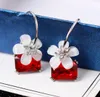 nouveau chaud individuel cristal fleur de cerisier boucle d'oreille boucles d'oreilles en gros dames mode boucles d'oreilles boucles d'oreilles mode classique élégance raffinée