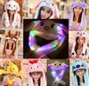 Net Red Led Bunny Ear Animal Hat- 크리스마스 파티 축제를위한 핀치 활성화, 재미있는 움직이는 귀