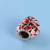 Röda och rosa hjärtan Charm Bangle Armband DIY Makningstillbehör med originallåda för P 925 Sterling Silver smycken pärlor C5467787