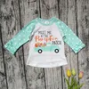 Halloween Kids T-shirts Polka Dot Ruffle Tops Childrens Print Pumpkin Cotton Tees Baby Clothing Long Sleeve Shirts GGA2641