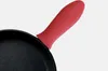 100pcs Silicone Insulation Sleeve Cast Iron Skillet Holder Cover Non Slip Protection Burn Proof Handles SN2905