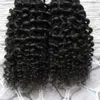 Mongolian Kinky Curly Hair Tape In Extensions Human Hair 40pcs Skin Weft Remy Curly Tape Hair Extensions 40g / Pac 100g