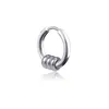 Clip on Stainless steel hoop earrings ring spring black women mens ear rings hip hop fashion jewelry will and sandy gift