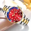 Tevise Green Water Ghost Men Quartz Watch Calender Waterproof Business Watches rostfritt stål Bandklocka Relojo Mascuino261s