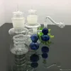 Milk bottle water and tobacco pot with external hull silk plate Glass Bongs Glass Smoking Pipe Pipes Oil Rig Bowls Burn