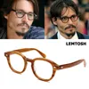 Оптово-JackJad Высококачественная ацетатная оправа Johnny Depp Lemtosh Style EyewVintage Round Brand Design Очки Oculos De Grau SH190919