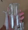 ヴィンテージガラスコーヒーマグボン水ギセルバーウォーターパイプダブオイルリグ透明な色Perc 16cm高さ700g