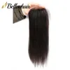 11A 4x4 Top HD Lace Closure Medium brown 100% Brazilian Lace Clousre Human Hair Pieces Silky Straight 8-22 inch Natural Black Can be bleached