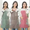 남자 여자 요리 부엌 레스토랑 요리사 Bib Apron 클래식 드레스 주머니 앞치마