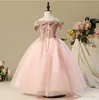 Robes de filles de fleur jupe bouffante pleine longueur petit enfant en bas âge infantile fête de mariage Communion Forml Dress5638887080562