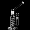 Bong en verre à vis transparent, tuyau de tabac à eau, narguilé, barboteur, accessoires pour fumer avec bol, collecteur de cendres