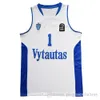 Goedkope 1 Liangelo Bal 3 Liangelo Ball 99 Lavar Ball Litouwen Vytautas Jerseys Stitched Men White Blue Free Shipping Basketball Jersey