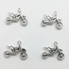 Lot 100 pcs Cross-country moto antique argent breloques pendentifs Bijoux DIY Pour Collier Bracelet Boucles D'oreilles Style Rétro 17*23mm