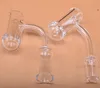 Flat Top Quartz Banger Round Bottom Nails Od20mm Man Kvinna 10mm 14mm 18mm Joint Glass Bong DAB Oil Rigs