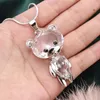 Nieuwe Trui Ketting Stone Lange Kettingen Hangers Sieraden Bloem Sleutel Bear Waterdrop Oostenrijkse Crystal Fashion Hangers Zilver Gouden Ketting