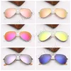 Mens Pilot Solglasögon Designer Brand Solglasögon Fashion Women Sun Glasse Des Lunettes de Soleil Eyeware UV Protection Mirror Glass3726916