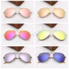 Męskie pilotażowe okulary przeciwsłoneczne marka okularów przeciwsłonecznych mody Sun Glasse des lunettes de Soleil Eyeware UV Protection Mirror Glass6680710