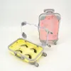 10pcs cílios falsos caixa de embalagem caixa de bagagem rosa cílios