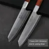 Turwho Chef Kniv 8 tum Japansk Pro Kök Kniv Carving Cleaver Super Sharp 7-Layer 440c Damascus Steel Knife With Exquisite Presentförpackning