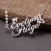 Personalized Princess Crown Double Name Necklace Stainless Steel Butterfly Pendants For Lovers Women Men Custom Jewelry Gifts18684315