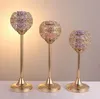 Crystal Candle Bowl Holders Wedding Centerpieces Metal Candlesticks for Home Dinning Table Centerpieces Party Holiday Decoration2755832