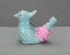 Darmowa Wysyłka 100 sztuk / partia Ptak Kształt Whistle Dzieci Ceramiczne Wody Ocarina Arts and Crafts Kid Prezent Dla wielu stylów