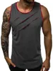 Débardeur d'été pour hommes sans manches musculation gilet de gymnastique Singlet trou Fitness Muscle t-shirt Homme débardeur grande taille M-2XL