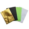 200pcs/lot Matte Green Food Bag Vacuum Seal Aluminum Foil Open Top Bags Heat Sealable Mylar Packing Pouch Small Pocket for Food Storage