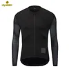 Ykywbike Summer Pro Team Black Long Sleeve Aero Jersey Race Cycling Jersey Bicycle Slim Cycling -Kleidung Italien Mesh Stoffhülle