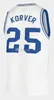 Creighton BlueJays College Kyle Korver # 25 Белый Ретро Баскетбол Джерси Мужское Сшитое пользовательское название Имя Имя