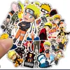 50 PCs Pack gemischt Naruto Autoaufkleber für Laptop -Skateboard -Pad -Fahrrad Motorrad PS4 PS4 Telefongepäck PVC Guitar Kühlschrank 5410543