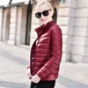 Wholesale-Women sort Winter Down Coat 90% White Duck Down Light Jacket Female warm Outerwear Parka Jacket Plus size 6XL