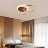 Anneaux acrylique plafond moderne à LEDs lumière lustre à intensité variable avec télécommande pour salon chambre à manger cuisine île lampe