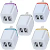 Dual USB-poorten Metalen Ring Wall Charger 2.1A Power Adapter Plug voor iPhone 7 8 x 11 Samsung S8 S9 S10 Note 8 LG Android-telefoon