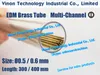 Tube en laiton multicanal de 0,5 x 400 mm (50 pièces ou 100 pièces), tube d'électrode de tube EDM en laiton multitrou utilisé pour le forage EDM à petit trou