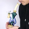 Narguilés Vortex Dab Rig Recycler Plates-formes pétrolières Wax Water Bong Pipe Heady Klein Bongs avec bol ou quartz banger barboteur cyclone bécher