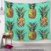 Serie di ananas Arazzi da parete Stampa digitale Ananas Asciugamani da spiaggia Telo da bagno Decorazioni per la casa Tovaglia Cuscinetti per esterni 150 * 130 cm