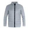 Giacche da uomo Cappotto caldo Autunno invernale Giacca imbottita sottile con cerniera Escursionismo all'aperto Campeggio Sport Giacche in cotone abbigliamento moda