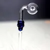 5.5 Inch Skull Colored Glass Oil Burner Smoking Pipes Dab Accessories IN STOCK