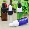 Gratis verzending 10ml plastic druppelaar fles hervulbare kleine etherische olie container lege menging cosmetische parfum pakket flessen